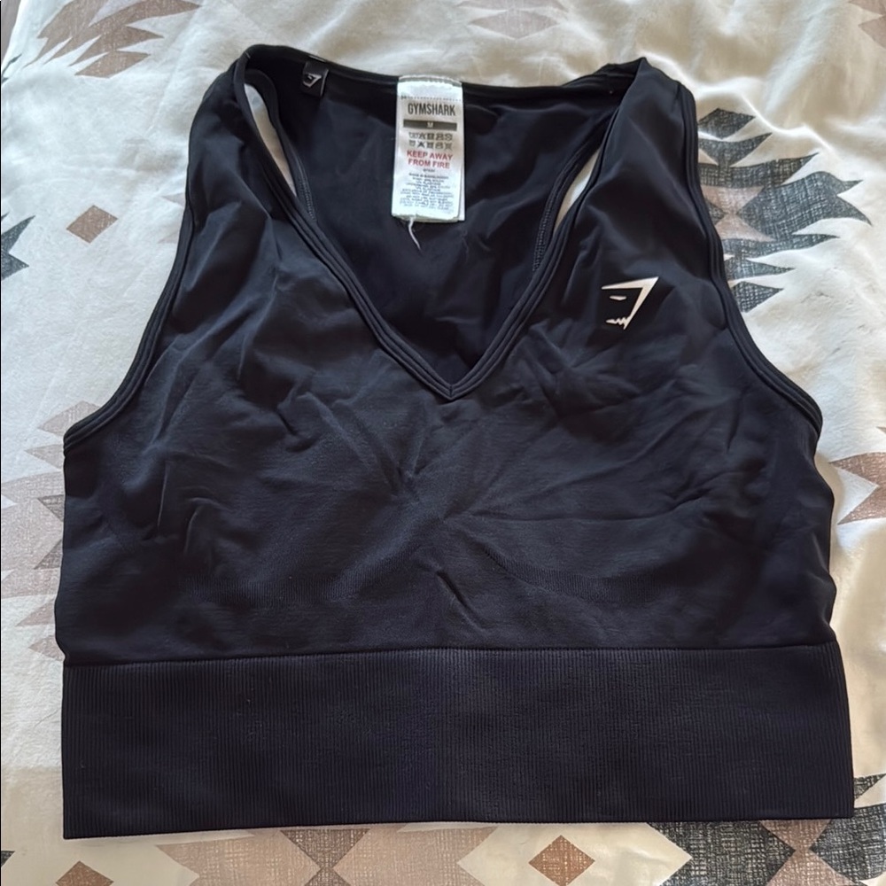 Gymshark Black Cropped Top